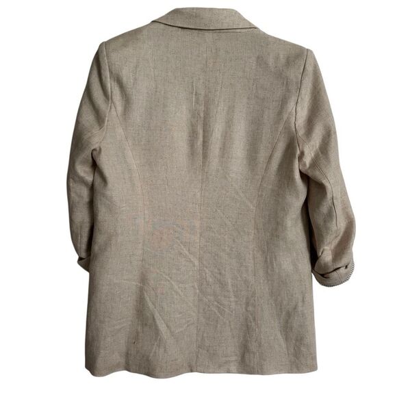 Jules & Leopold Linen Blend Open Front Blazer S - Picture 2 of 4